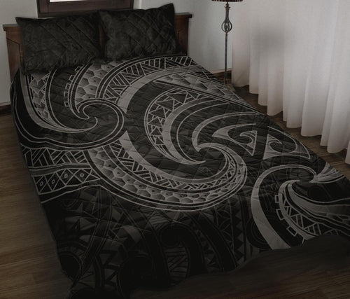 new-zealand-maori-mangopare-quilt-bed-set-polynesian-black
