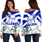 Canterbury-Bankstown Bulldogs Women Off Shoulder Sweater Indigenous - NO.2 - Vibe Hoodie