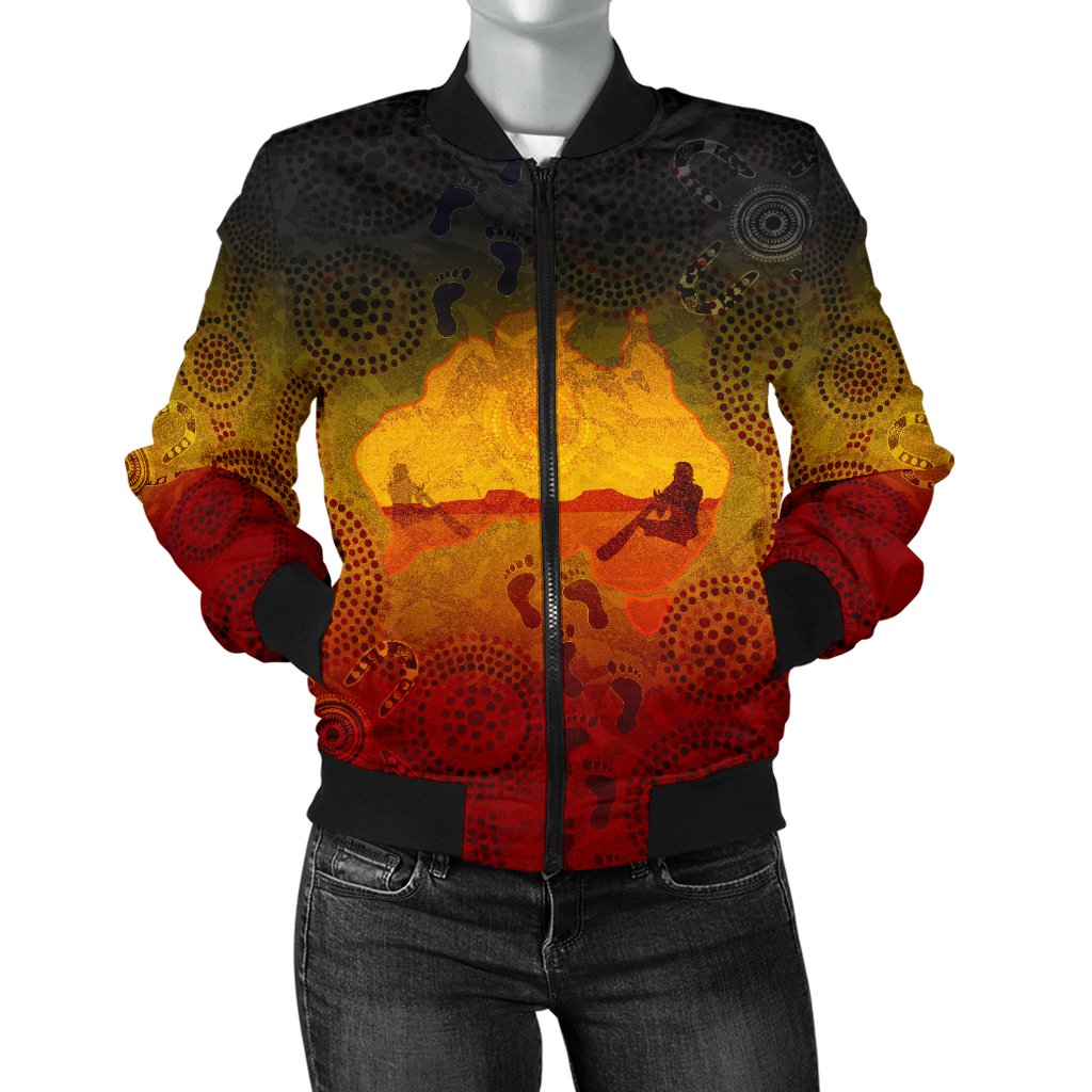 aboriginal-womens-bomber-jacket-australian-map-with-indigenous-color