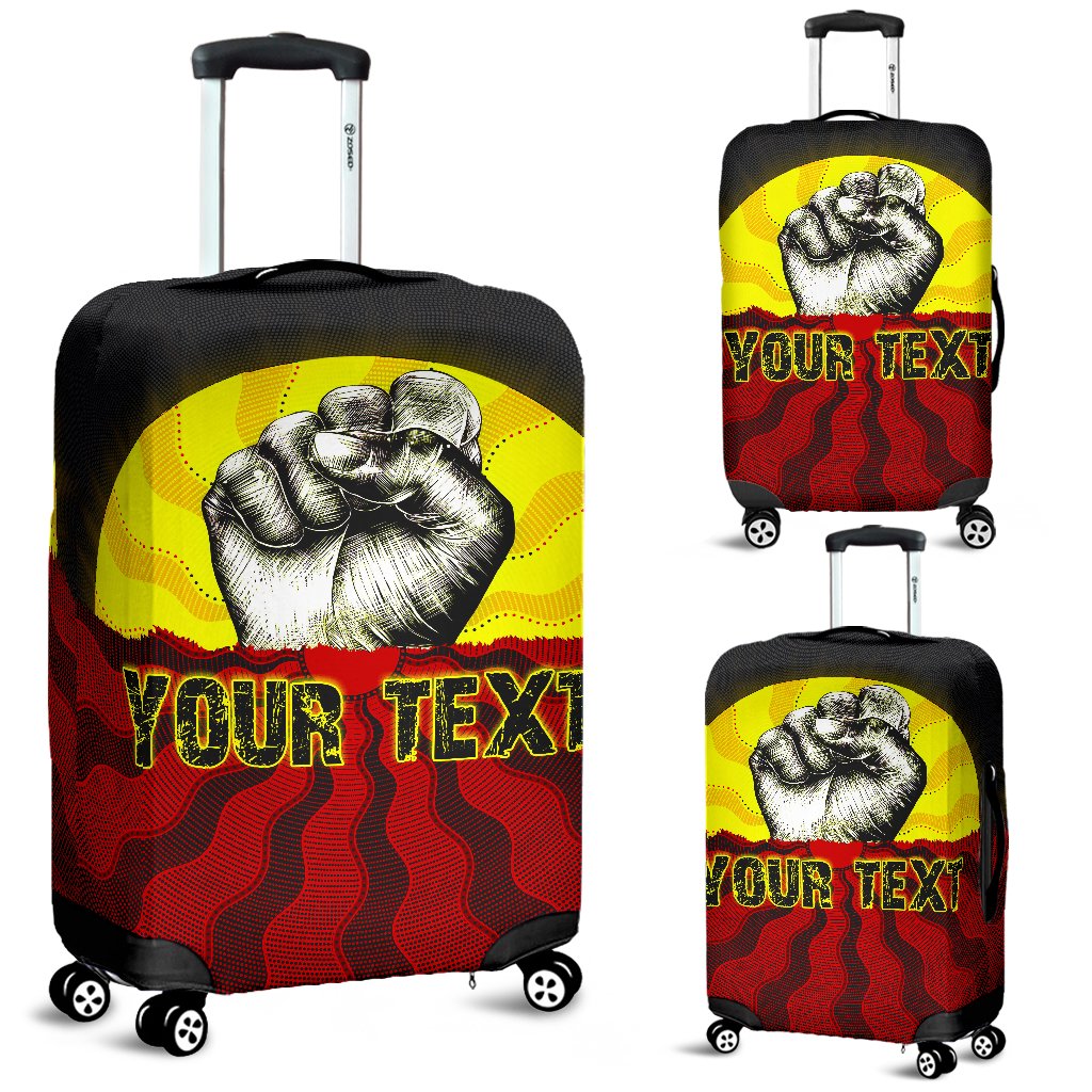 custom-aboriginal-luggage-covers-black-lives-matter-sun-dot-painting