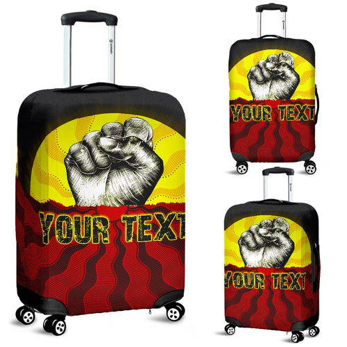 custom-aboriginal-luggage-covers-black-lives-matter-sun-dot-painting