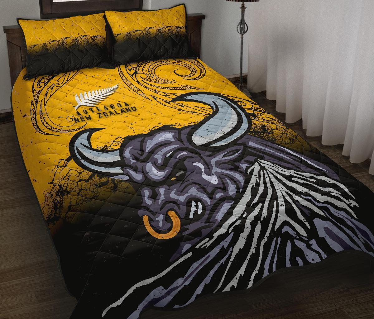 new-zealand-maori-quilt-bed-set-taranaki-bull
