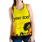 (Custom text) Racerback Tanks - Sunset Australia View - Vibe Hoodie