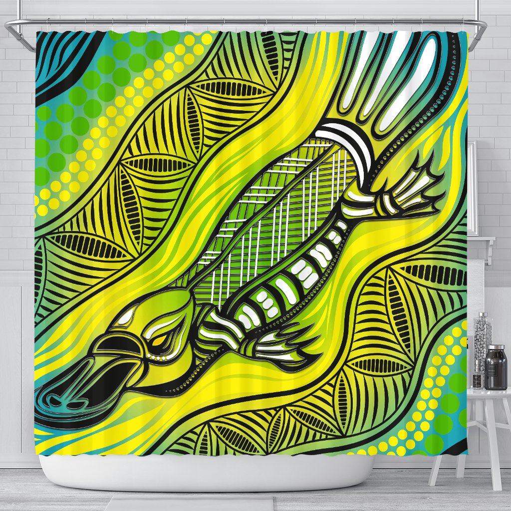 shower-curtain-aboriginal-platypus