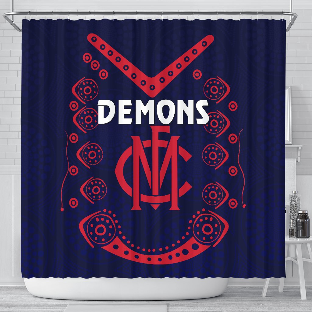 melbourne-demons-indigenous-shower-curtain-football