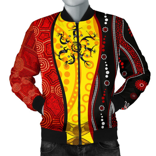 aboriginal-mens-bomber-jackets-dreamtime-koori-dance-dot-acrylic-paint