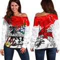 Naidoc St. George Illawarra Dragons Women's Off Shoulder Sweater Tribal Style