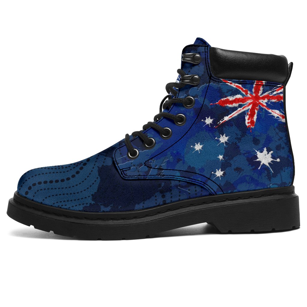 boots-aus-flag-boots-brush-color-aussie-coat-of-arms-unisex