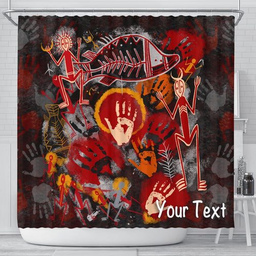custom-aboriginal-shower-curtain-indigenous-fish-hand-art