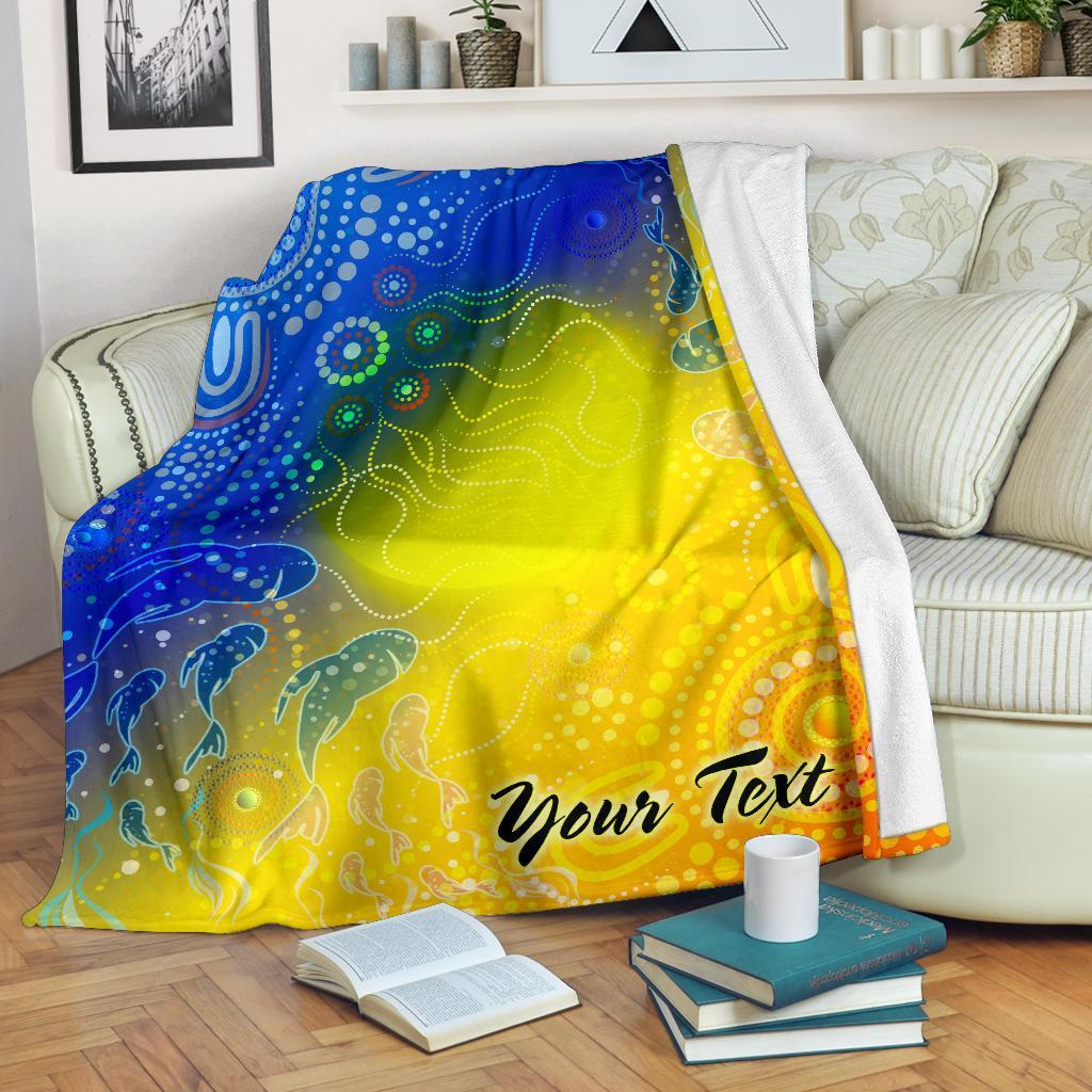 custom-text-aboriginal-premium-blanket-indigenous-fishing