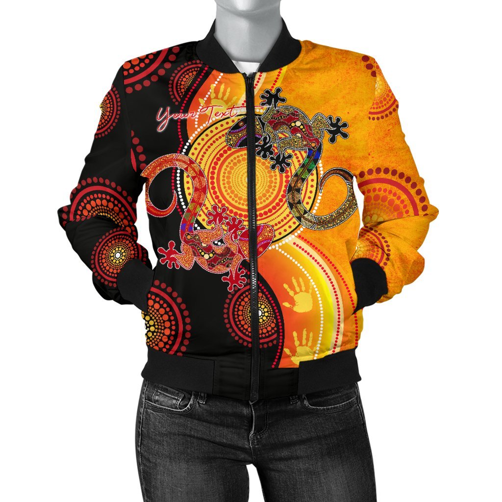 aboriginal-personalised-womens-bomber-jacket-couple-aboriginal-lizards