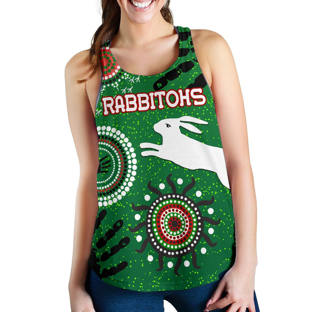 South Sydney Rabbitohs Indigenous Women Racerback Tank Country Style - Vibe Hoodie