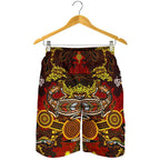 aboriginal-mens-shorts-kangaroo-and-lizard-dot-painting-art