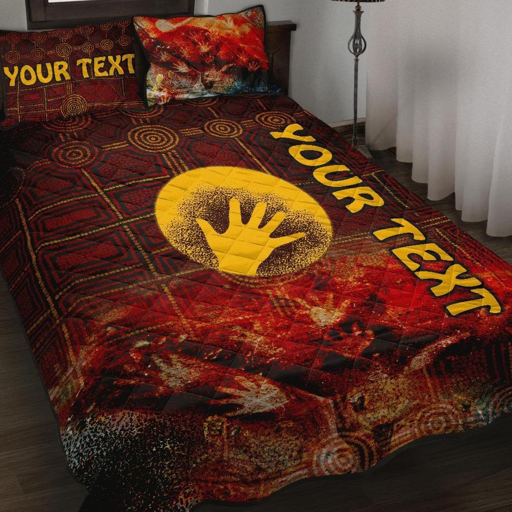custom-aboriginal-quilt-bed-set-indigenous-flag-hand-art