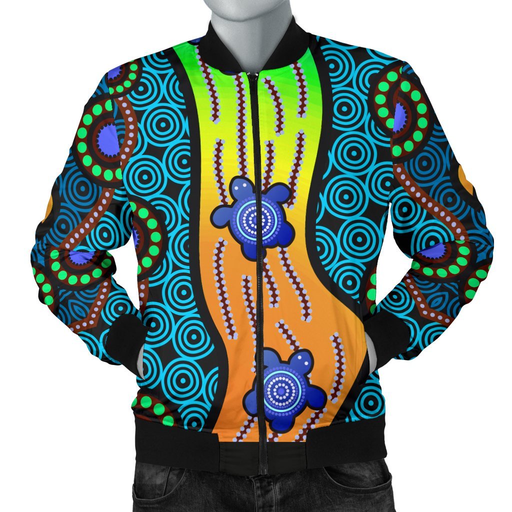 mens-bomber-jacket-aboriginal-turtle