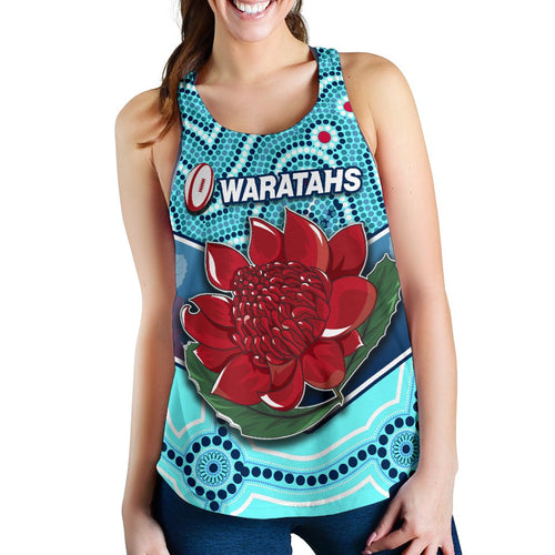 New South Wales Rugby Women Racerback Tank Indigenous NSW - Waratahs - Vibe Hoodie