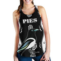 Collingwood Women Racerback Tank Pies Indigenous - Black - Vibe Hoodie