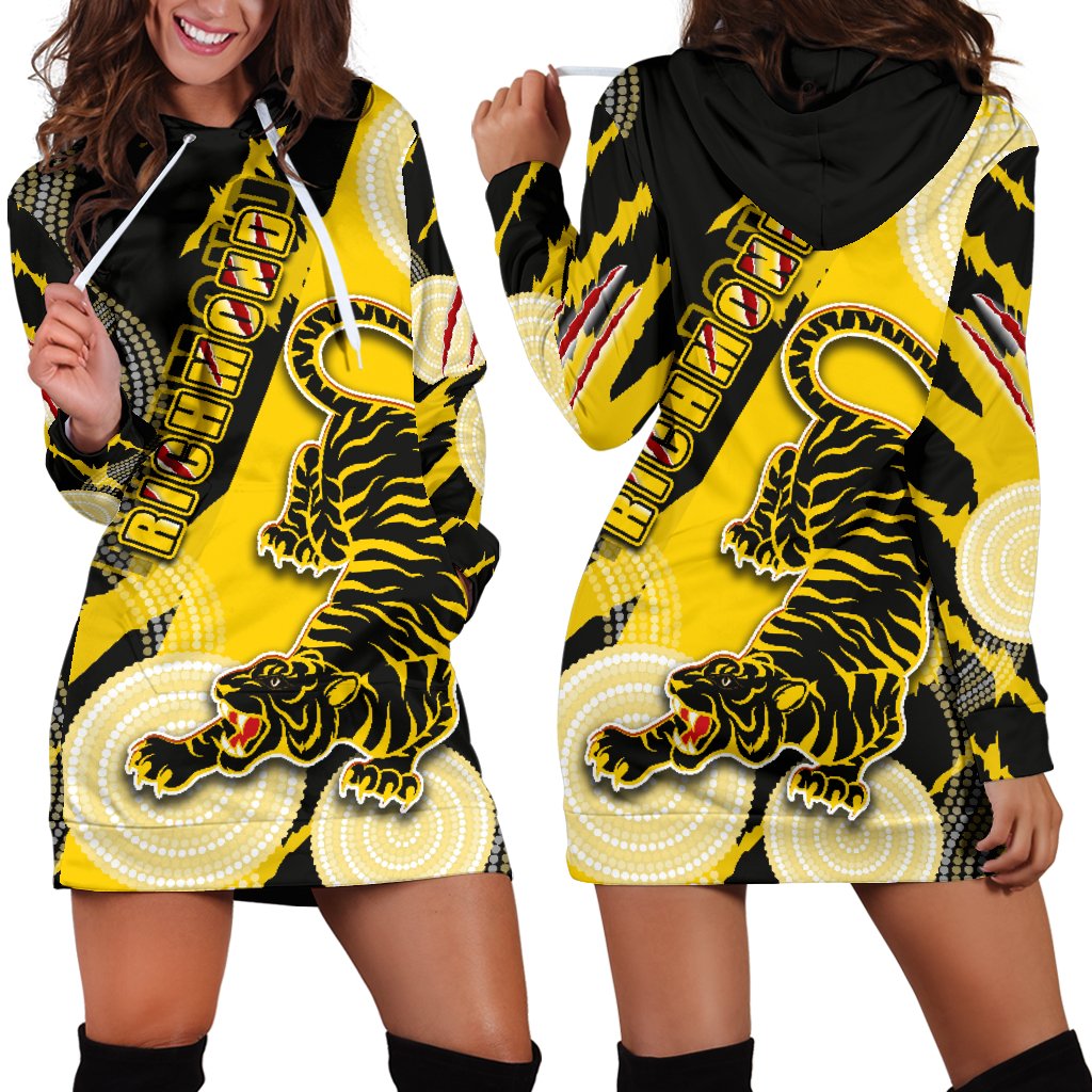richmond-women-hoodie-dress-power-tigers-indigenous