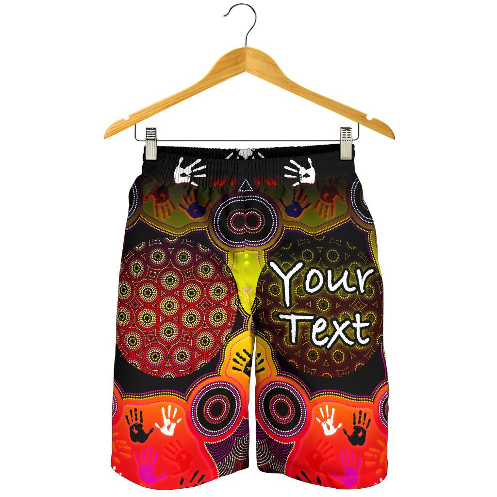 custom-aboriginal-mens-shorts-indigenous-circle-dot-painting-hand-art