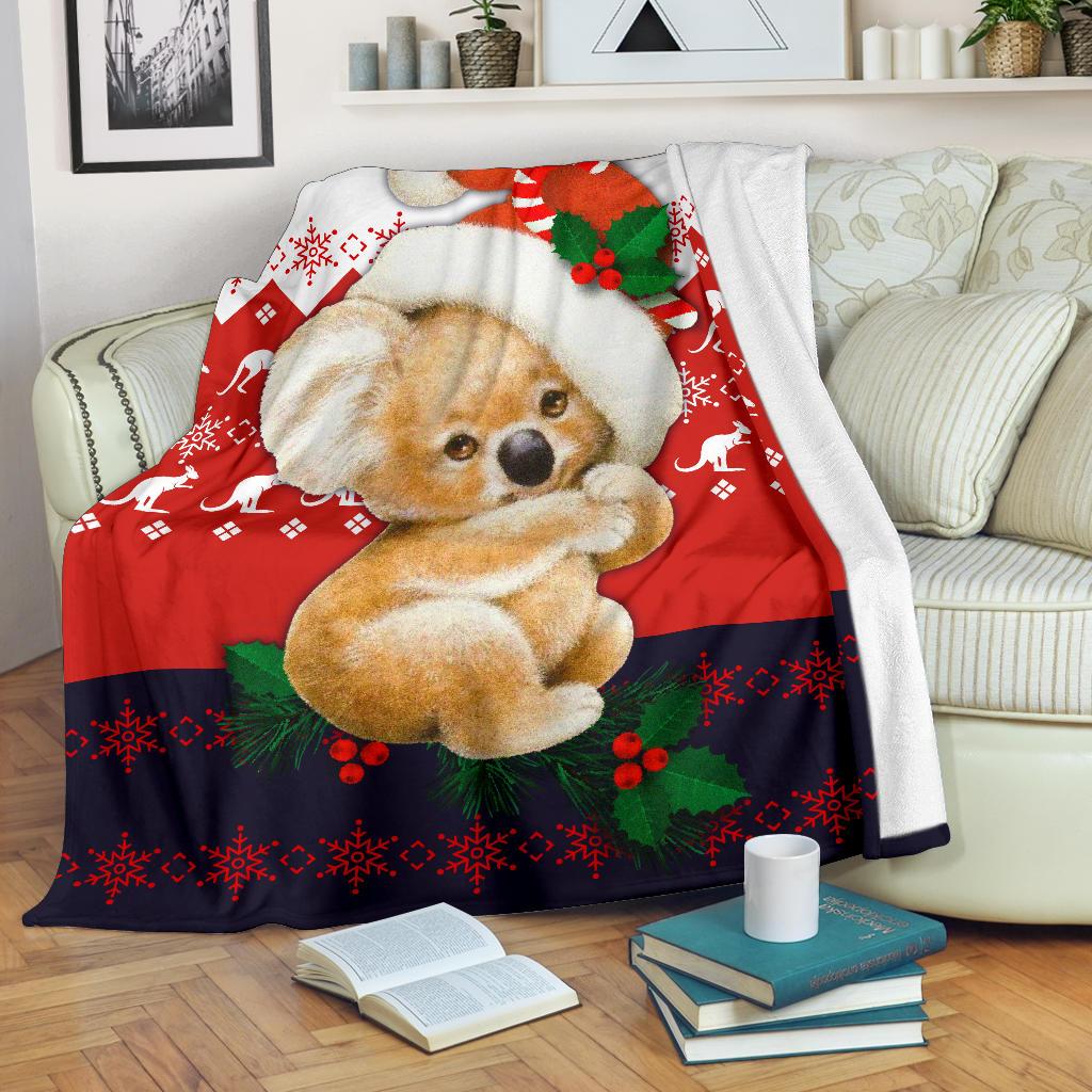 premium-blanket-koala-blanket-kangaroo-symbol-snowflakes