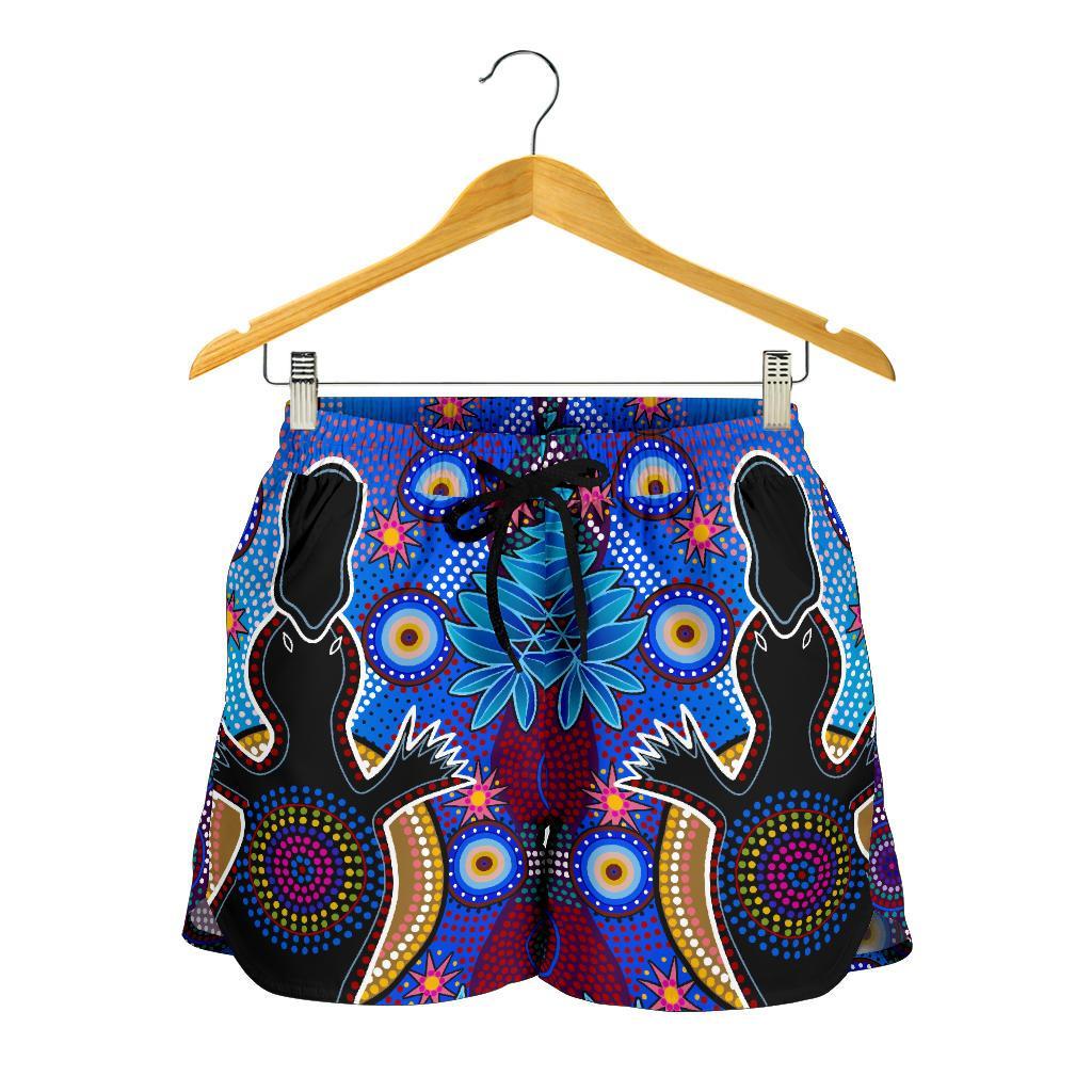 Aboriginal Women's Shorts - Indigenous Platypus - Vibe Hoodie