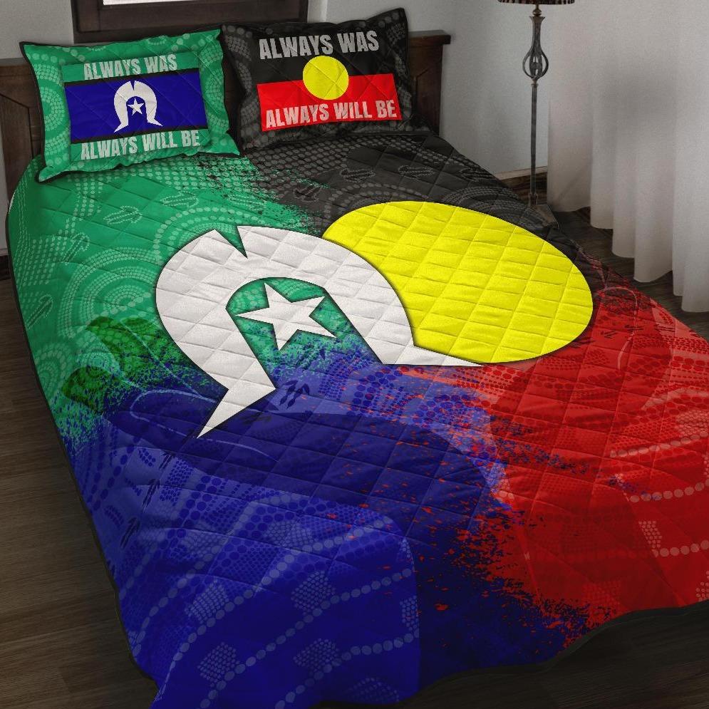 aboriginal-quilt-bed-set-australia-naidoc-week-indigenous-flag-style