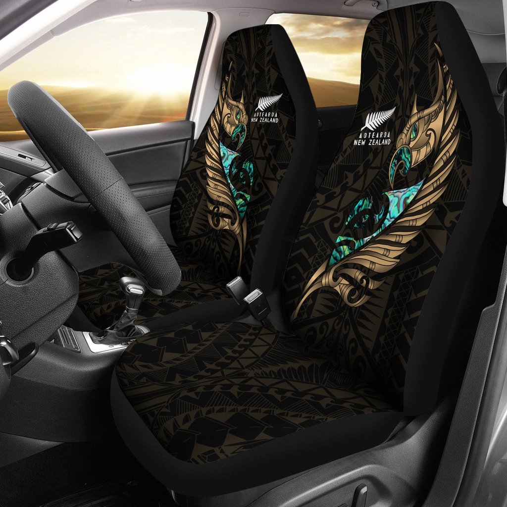 new-zealand-car-seat-cover-manaia-paua-fern-wing-gold