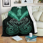 maori-manaia-new-zealand-premium-blanket-turquoise