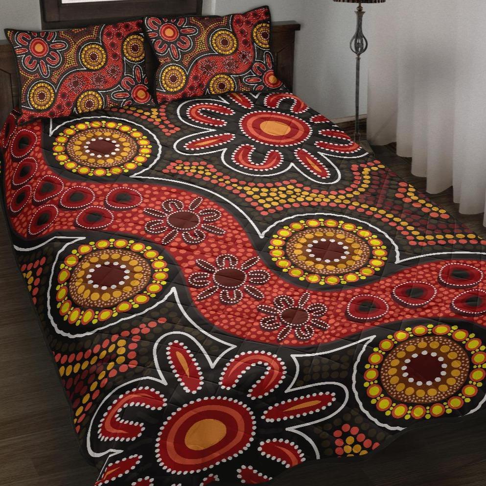 aboriginal-quilt-bed-set-indigenous-patterns-ver11