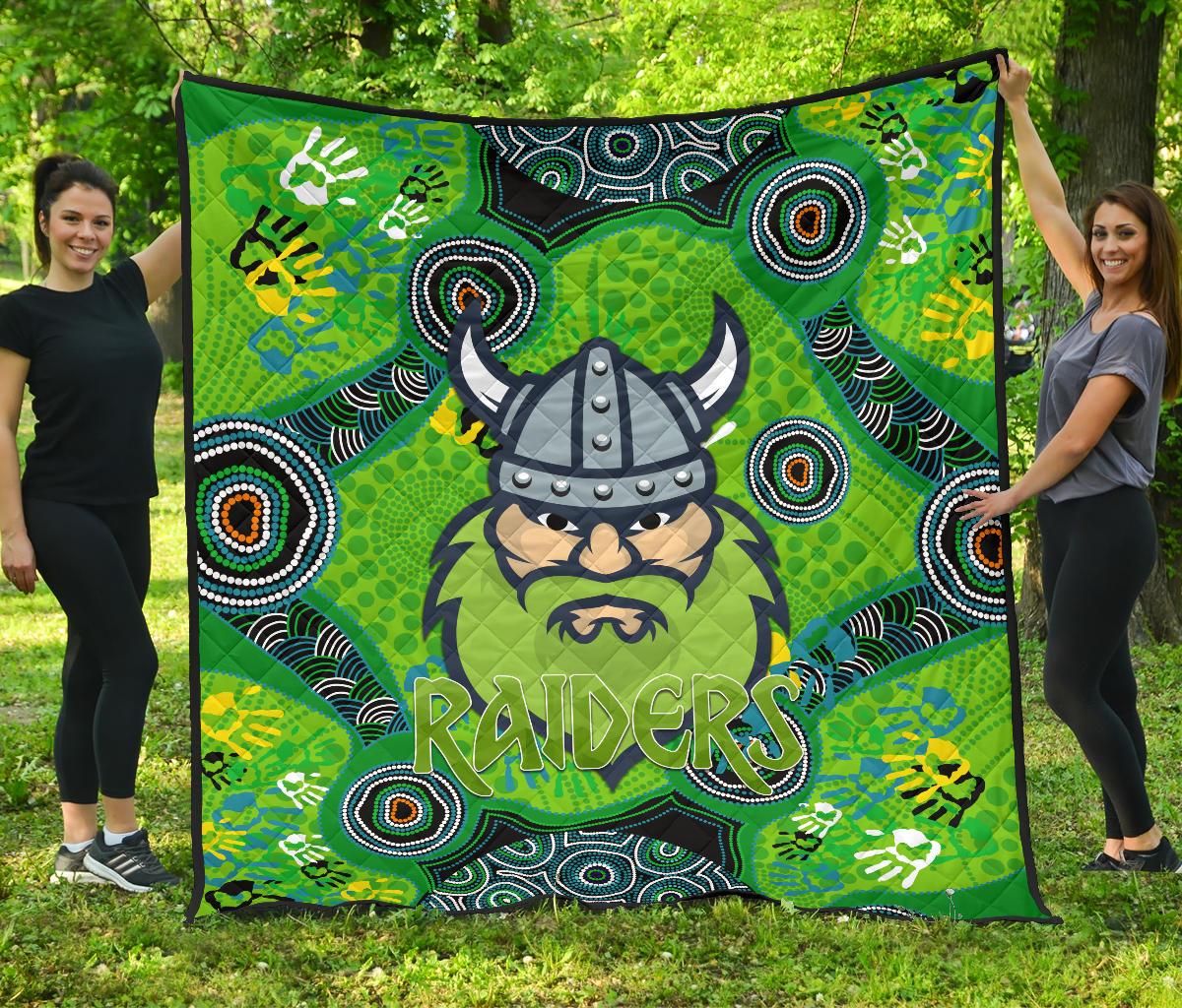 canberra-premium-quilt-raiders-viking-indigenous