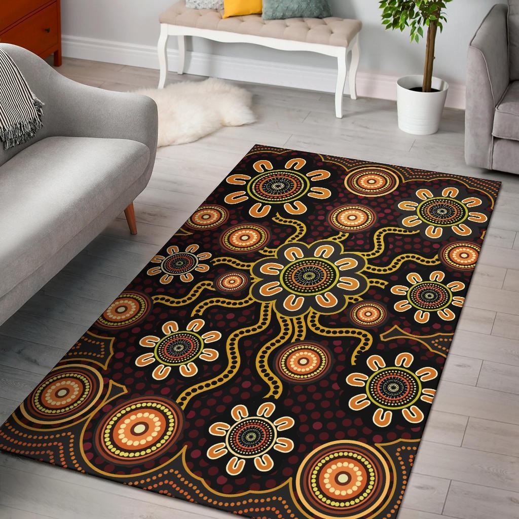 area-rug-aboriginal-flower-dot-painting