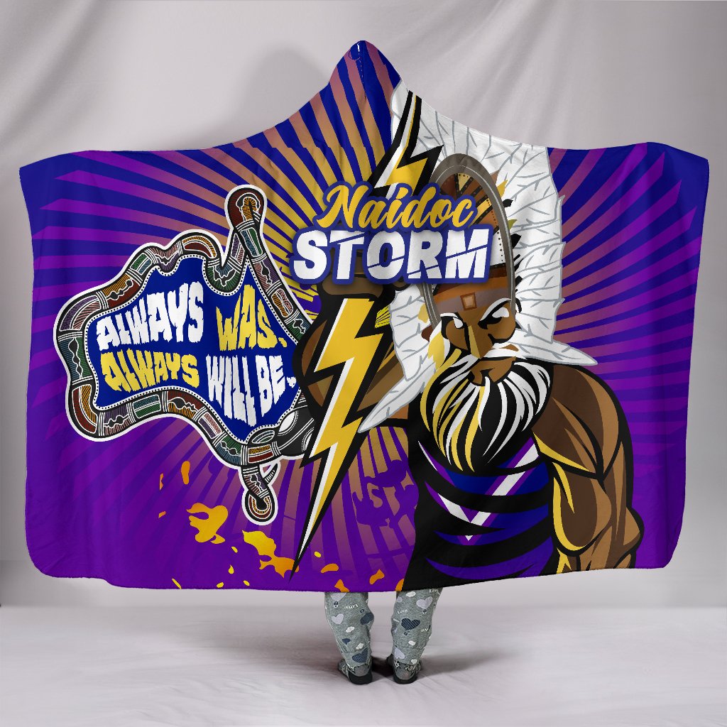 storm-naidoc-week-hooded-blanket-indigenous-style