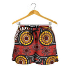 [Custom] Aboriginal Women's Shorts - Indigenous Circle Dot Painting Style- - Vibe Hoodie