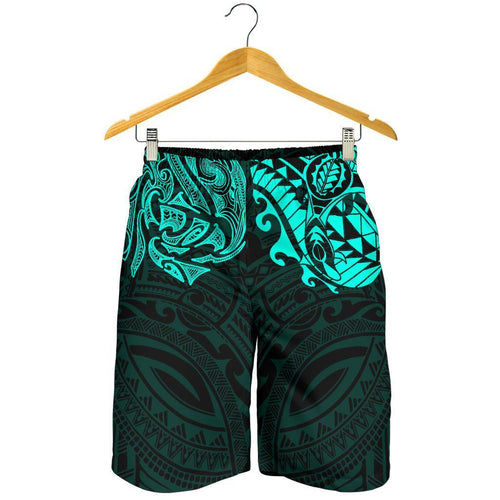 new-zealand-all-over-print-mens-shorts-maori-polynesian-tattoo-turquoise