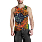 1st-australia-men-tank-top-aboriginal-two-lizards-dot-painting-circle