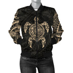 new-zealand-women-bomber-jacket-maori-turtle-tattoo-gold