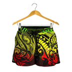New Zealand All Over Print Women's Shorts, Maori Polynesian Tattoo Reggage - Vibe Hoodie