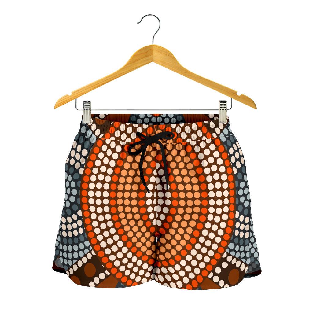 Aboriginal Shorts, Indigenous Dot Painting Short Women 05 - Vibe Hoodie