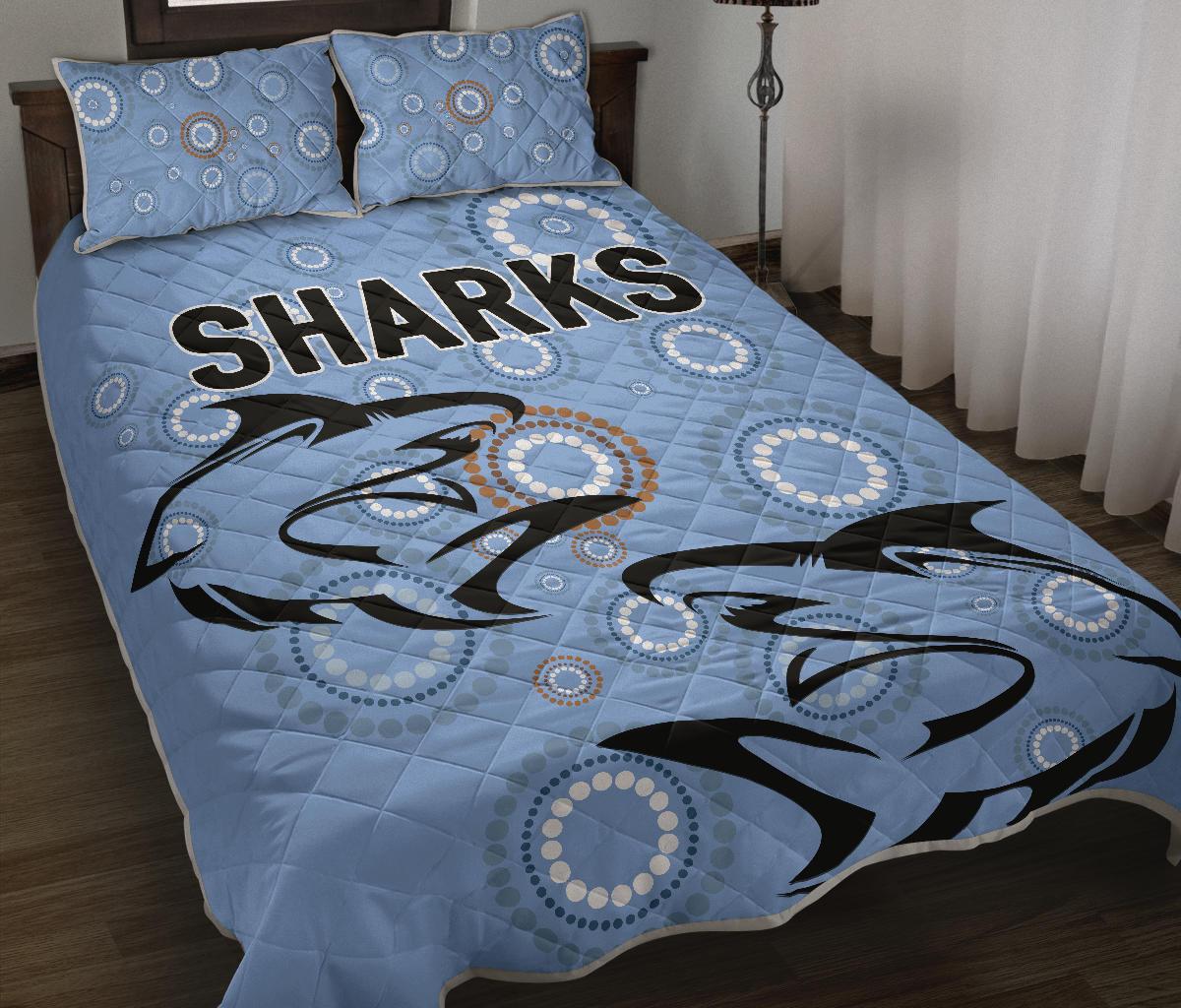 cronulla-quilt-bed-set-sharks-unique-indigenous