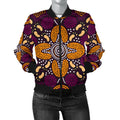aboriginal-womens-bomber-jacket-flowers-dot-panting-art