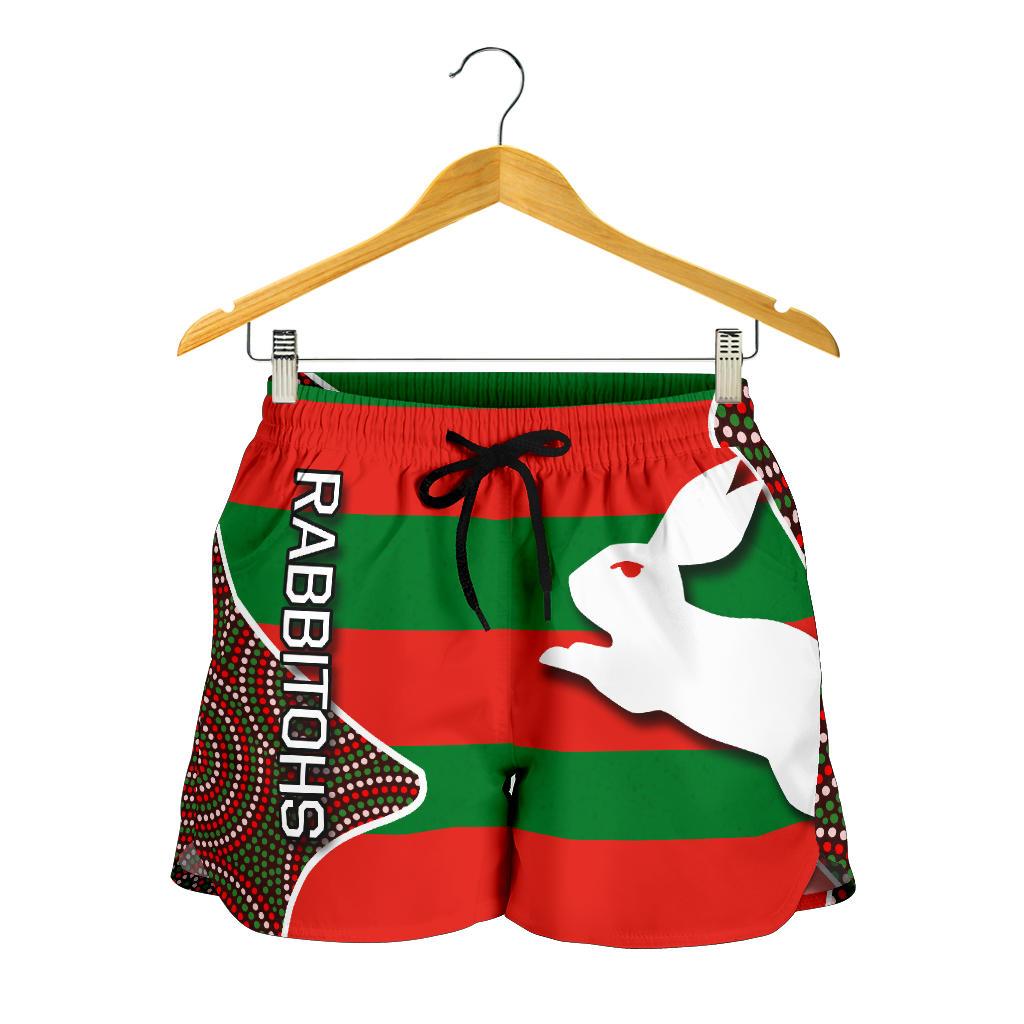 Rabbitohs All Over Print Women's Shorts - Vibe Hoodie