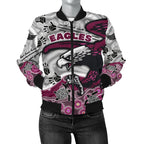 custom-personalised-sea-eagles-womens-bomber-jacket-aboriginal-style