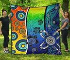 aboriginal-premium-quilt-indigenous-turtle-dot-painting-art