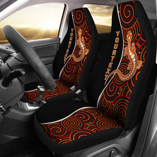 aboriginal-personalised-car-seat-covers-indigenous-lizard-dreaming