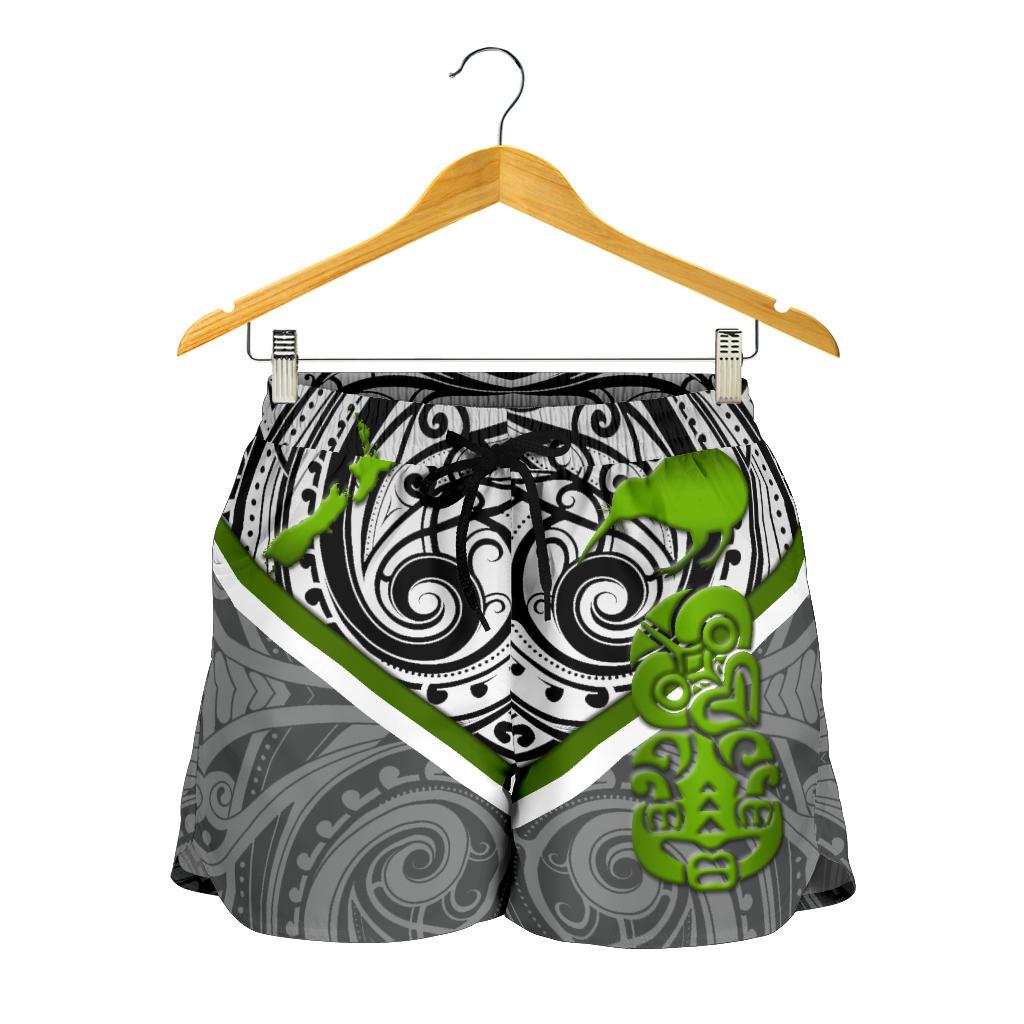 New Zealand Maori Rugby Women Shorts Pride Version - Gray - Vibe Hoodie