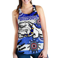 Bulldogs Women Racerback Tank Indigenous Country Style No.1 - Vibe Hoodie