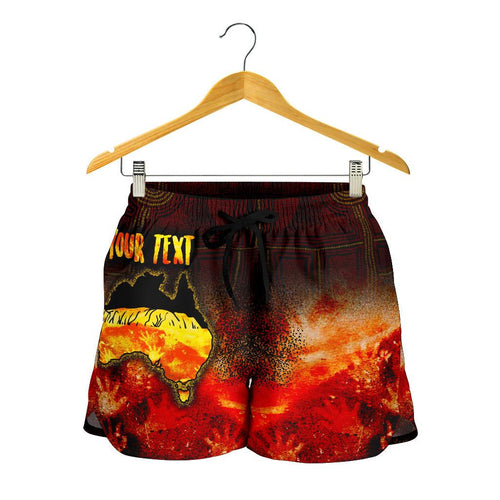 Aboriginal Personalised Women's Shorts - Anangu Custodians - Vibe Hoodie
