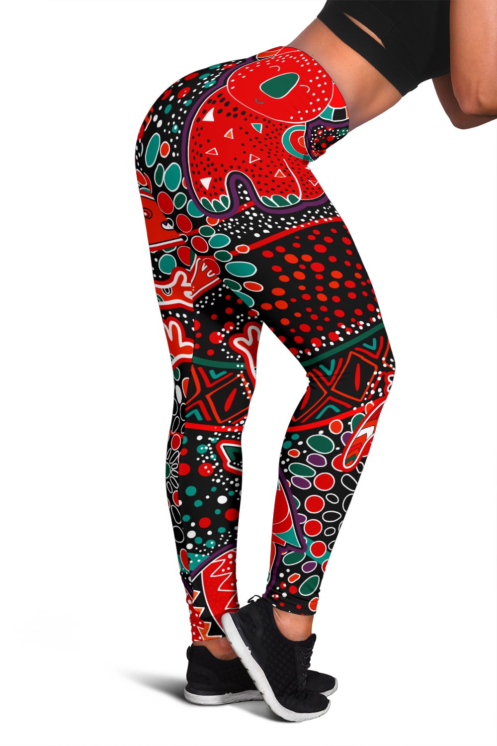 leggings-aboriginal-animal-dot-acrylic-paint