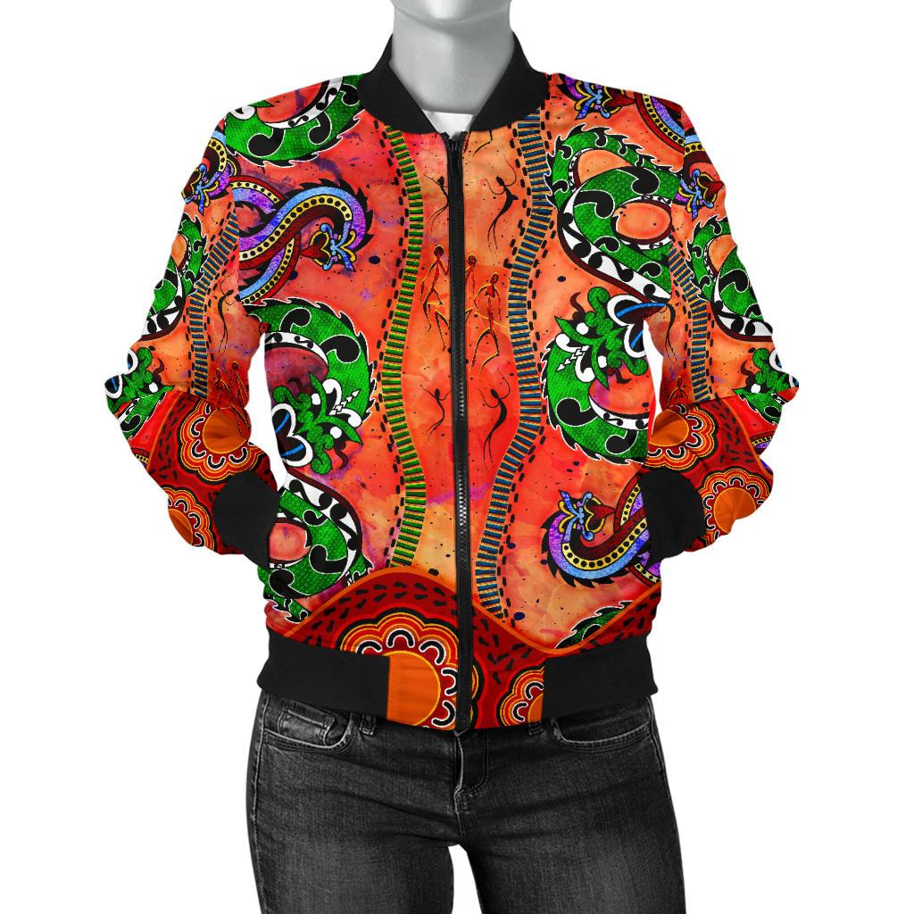 aboriginal-womens-bomber-jacket-aussie-indigenous-patterns-orange