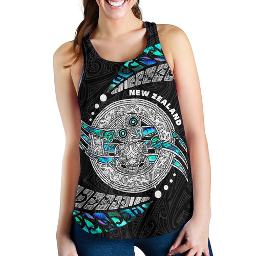 Maori New Zealand Women's Racerback Tank Hei Tiki Sport Style - Vibe Hoodie